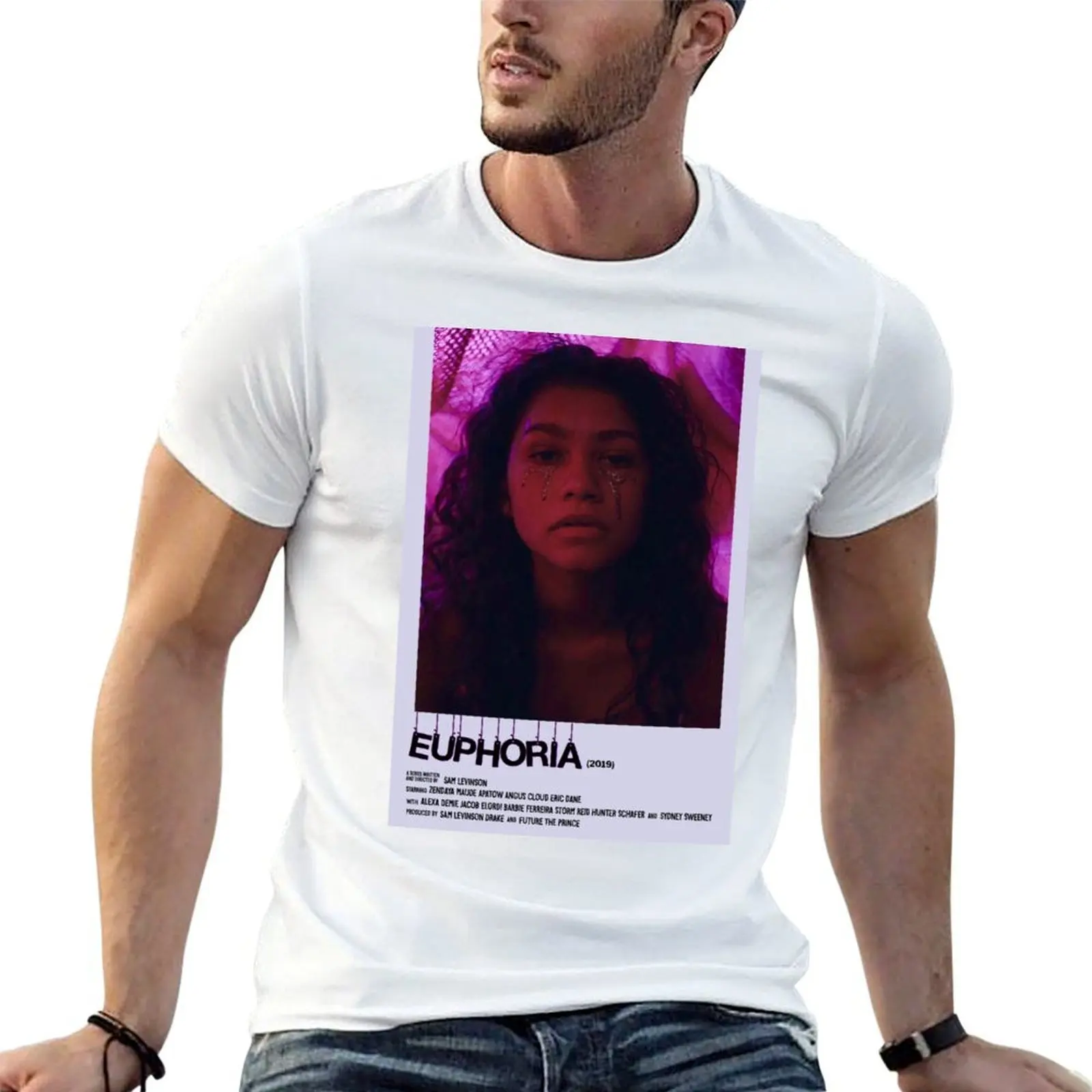 

EUPHORIA (zendaya) T-Shirt funny t shirts cotton mens graphic t shirts cotton tshirt 100% T-shirt