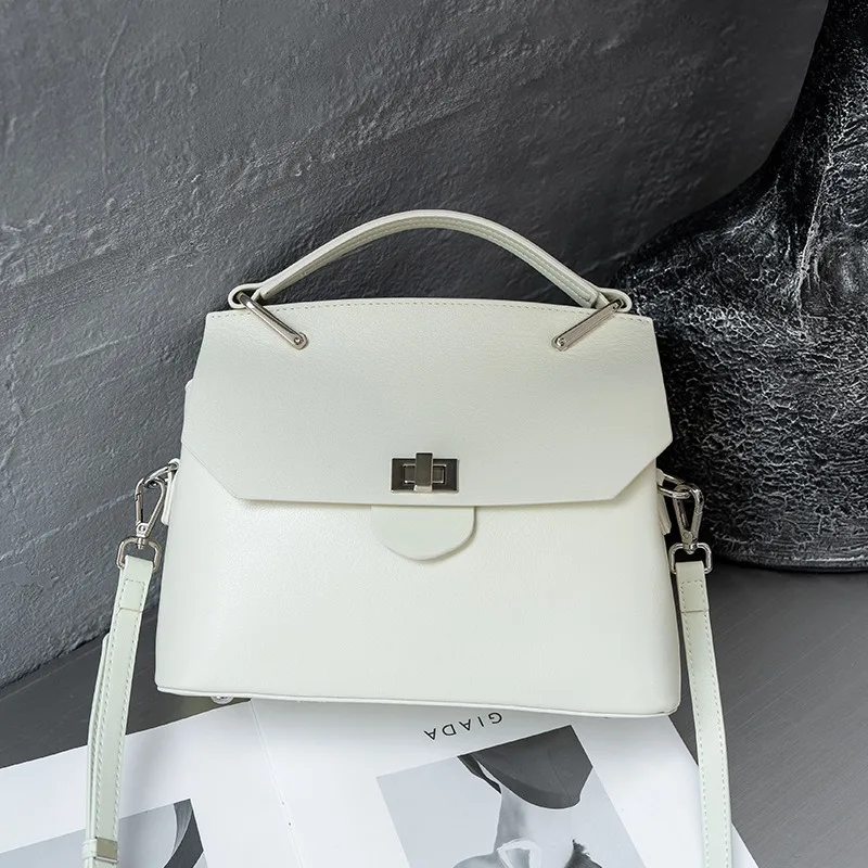 Neue Luxus-Pendlermode-Handtasche aus Vintage-Leder, modische, vielseitige, leichte Luxus-Umhängetasche aus pflanzlich gegerbtem Leder