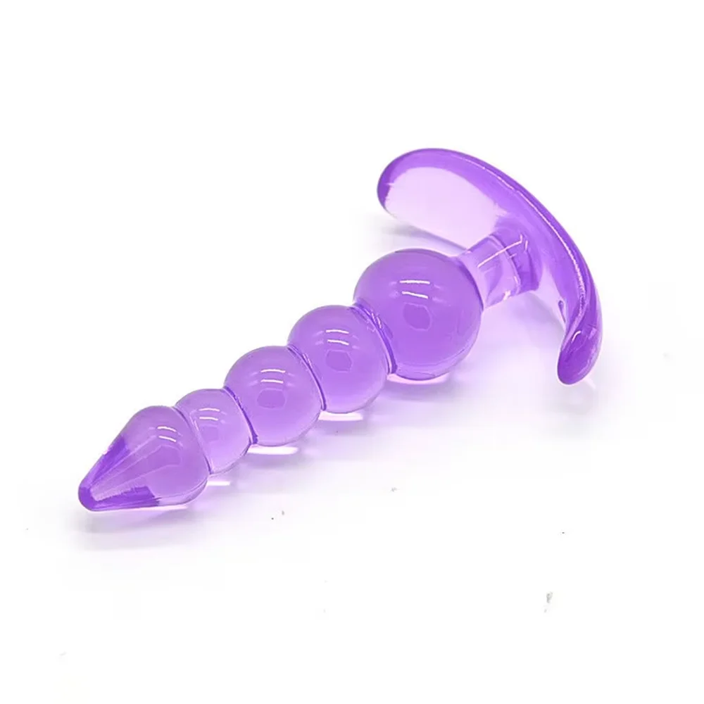 Soft Silicone Butt Plug Anal Beads Dildo Anal Plugs Prostate Massage Unisex Sexy Stopper Adult Sex Toy for Men Women Adult Games
