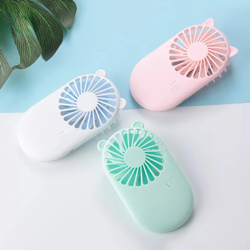 

USB Handheld Fan Portable Pocket Fan Desk Outdoor Travel Silent Fan Air Cooler