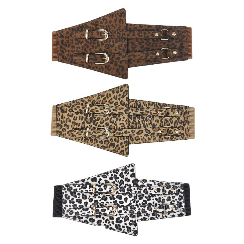 

Youth Fashion Belt Elegant Leopards Belt Trendy Animal Print Soft Waistband Dropship