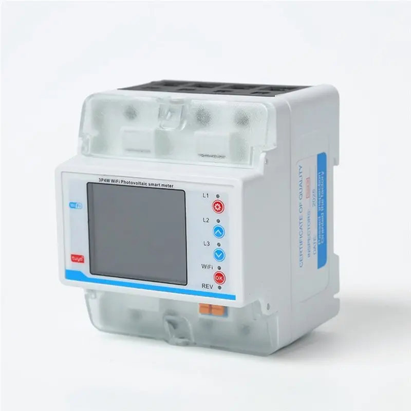 B62B 4P 100A Tuya WiFi Three Phase for Energy Meter with Bi-Directional Auto-Reclosing Protector Relay Switch for Smart Life