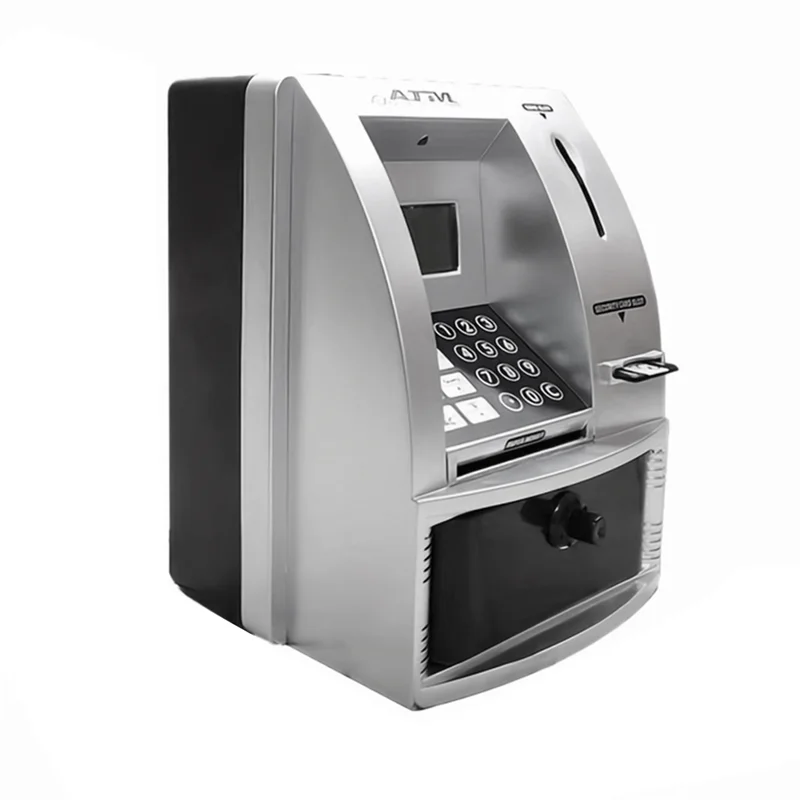 A42Z-Smart ATM Piggy Bank For Money Mini Banknote Money Boxes Voice ATM Machine To Teach Children Money Management