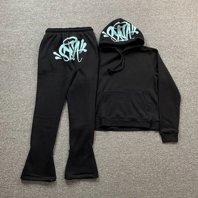 Synaworld Hoodie and Sweatpants Set High Quality Y2K Harajuku Streetwear Designer Clothes Mens Hoodies Syna World Tracksuits