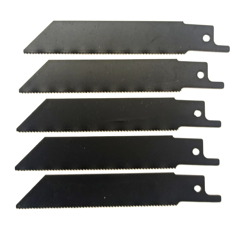 5pcs 4 Inch 24TPI HSS Bimetal Reciprocating Saw Blades Metal Cutting Jigsaw Blade 100MM length Sabre Sawing Blade for Metal Wood