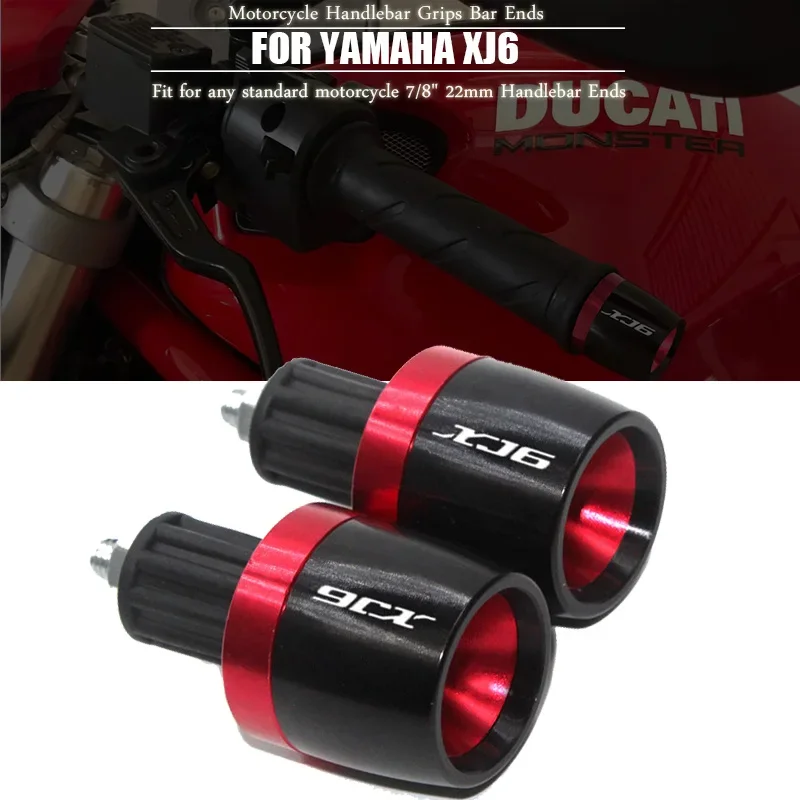 

Empuñaduras manillar motocicleta, tapones extremo manillar7/8 pulgadas y 22MM paraYamaha XJ6 DIVERSION XJ6DIVERSION XJ 2009-2014