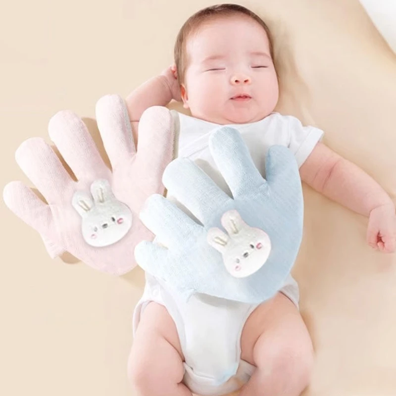 Soothing Pressure Pillow Cartoon Anti-Anxiety Hand Glove for Infant Comfortable Soothes Hand Pillow Anti-scare