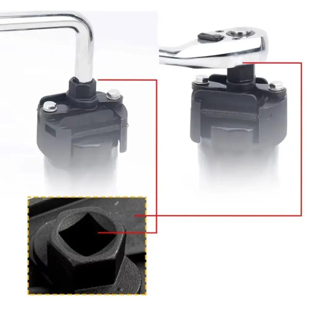 

Регулируемый двухкулачковый ключ для масляного фильтра, фильтр 60-80 мм, ключи для фильтра, съемник стальных топливных литых инструментов для разборки с двумя захватами