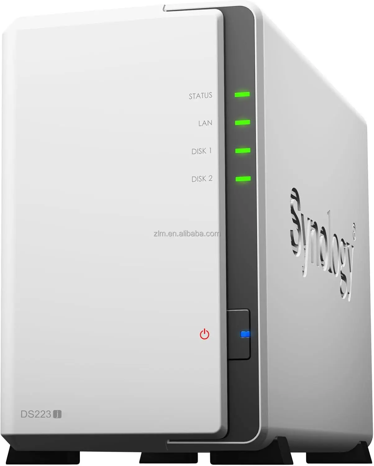 For DS223J 2-Bay DiskStation NAS (Realtek RTD1619B 4-Core 1.7GHz 1GB DDR4 RAM 1x RJ-45 1GbE LAN Port 2x USB 3.2 Gen Stock