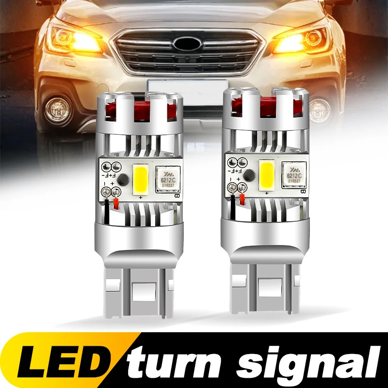 2x For Subaru BRZ Forester Impreza Legacy mk4 mk5 mk6 Levorg Outback Trezia XV WY21W T20 7440A Canbus LED Turn Signal Light