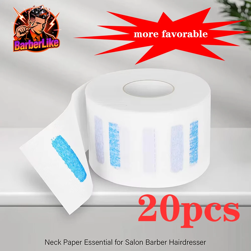 

20 шт., парикмахерская бумага для шеи, одноразовые аксессуары для стрижки волос, товары для парикмахерских, оптовая продажа