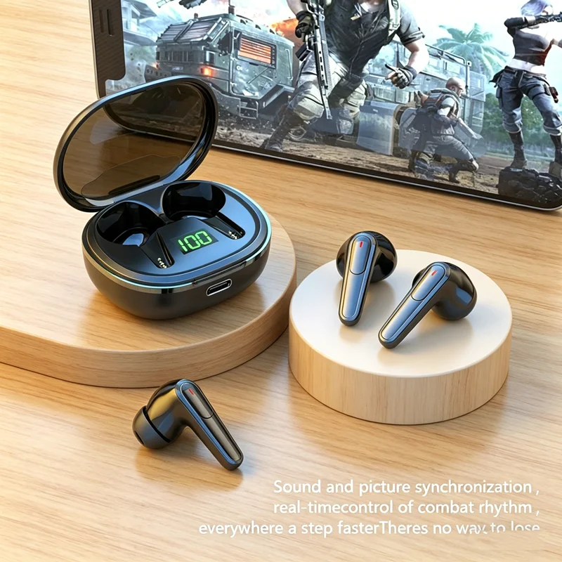 Original  Earphone Bluetooth 5.3 TWS Wireless Headphones Sports Earphone LED Display Gaming Headset with Microphone Earbuds
