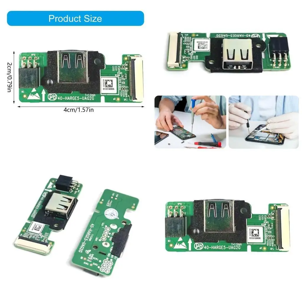 

R53C USB 2.0 Plugs Power Supply Board Connector Universal PCB Interfaces Power Board Circuit Board Accessory for CHARGE 5