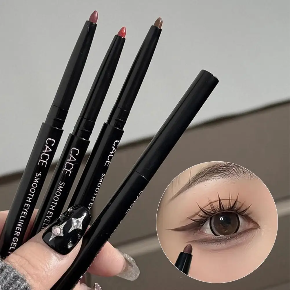 Wijnrood Bruin Eyeliner Gelpotlood Waterdicht Langdurig Gemakkelijk Matte Make-up Cosmetica Bruin Oog Ogen Dragen Liner Pen Ultra-X9Q6