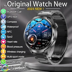 2024 nuovo per HUAWEI Outdoor Sport Smart Watch Men 1.85 pollici HD AMOLED Screen GPS Compass altimetro impermeabile BT Call smartwatch