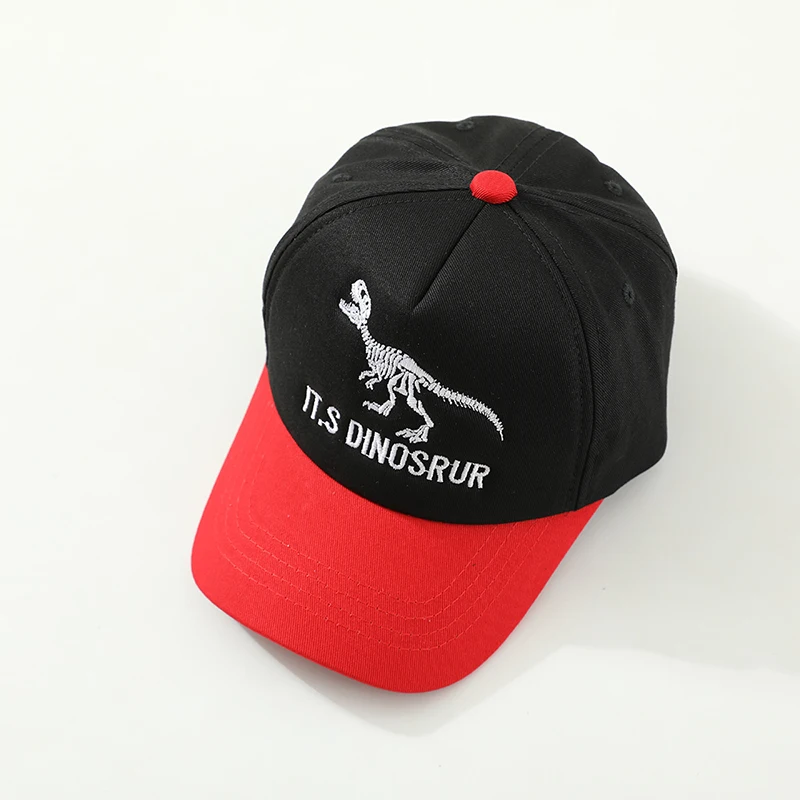 2025 Summer Children 's Sports Hats School Baby Boys Baseball Embroidered Dinosaurs Outdoor Kids Caps for 2-8Years Adjustable