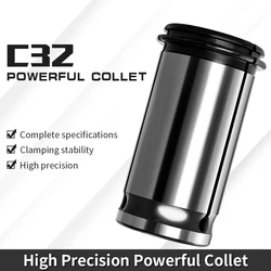 High Precision 0.015/0.01mm C32 Collet Chuck 3-25 C25 C20 C42 Straight Strong Collet For Drilling Milling Machines Centers