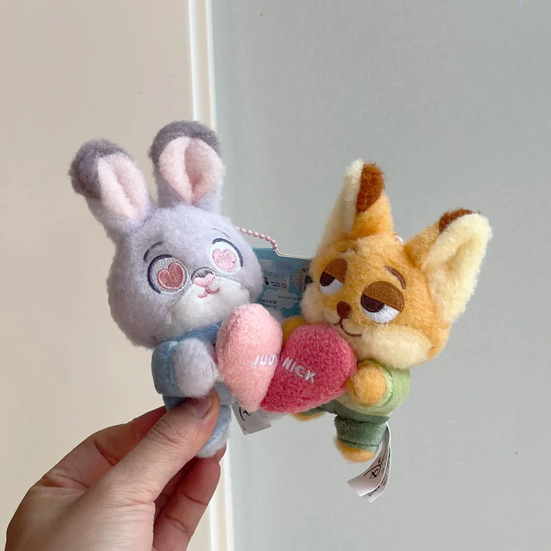 

Disney Zootopia Nick Wilde Judith плюшевый магнитный брелок для пары Cp кукла сумка кулон украшение подарок на день Святого Валентина