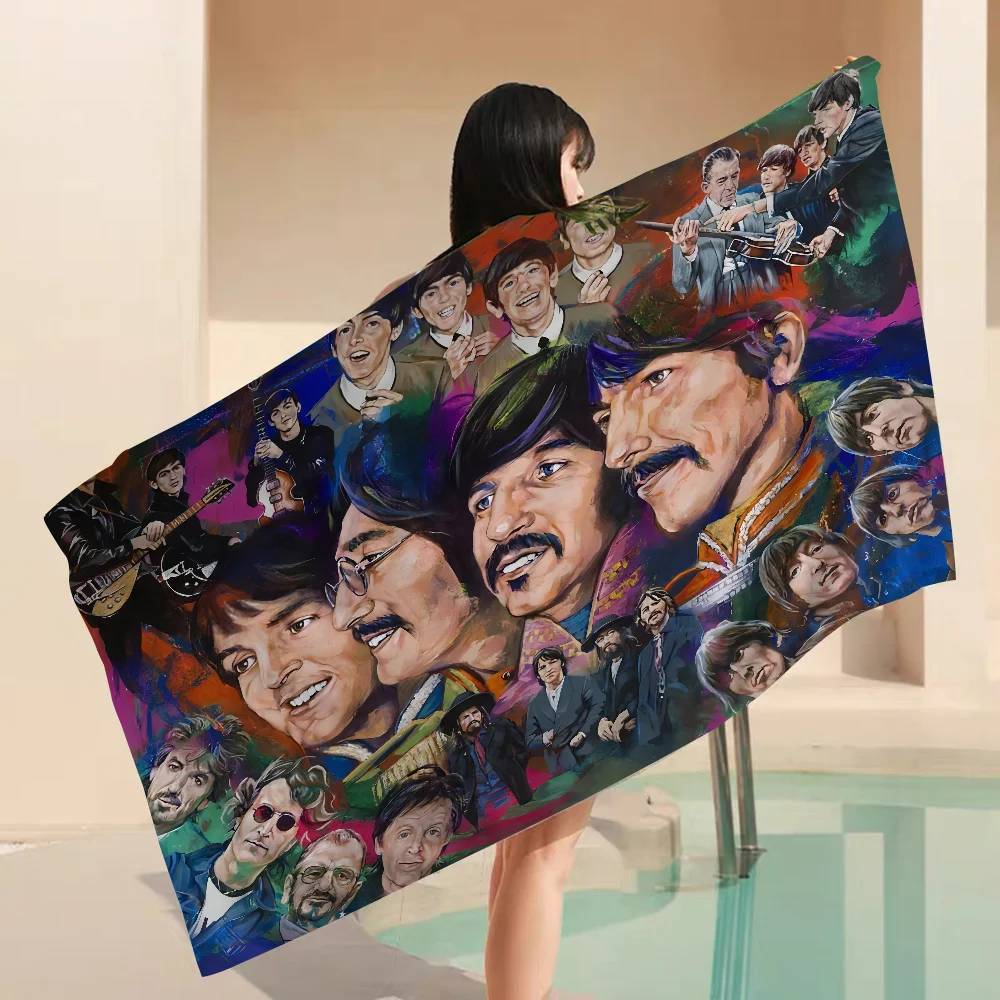 The Cool B-Beatles Towel Microfiber Beach Towel Absorbent Quick dry Soft Yoga Swimming Resort Mountain Climbing Towel