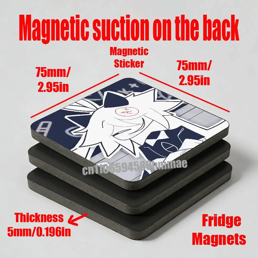 For Fundamental Paper Education Oliver Miss Circle Refrigerator Magnets Metal Icebox Cabinet Custom Fridge Magnetic Card Cover