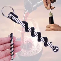 Bottle Opener Outdoor Mini EDC Cork Screw Red Wine Bottle Opener Keyring Tool Multi-functional Camping Survival Equipment Tool
