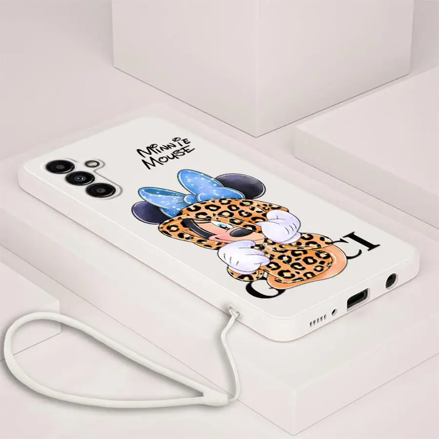 

Модный чехол для телефона с Минни Микки для Samsung Galaxy A06 A02s A50 A56 A20s A53 A30s A03 A05 A04 A71 A73 Soft TPU