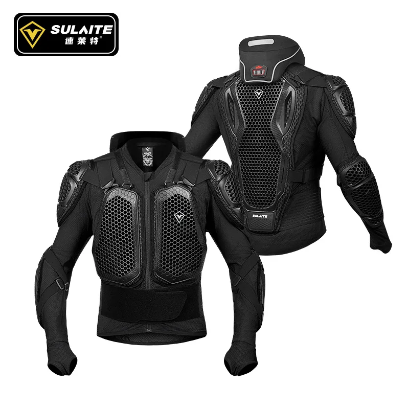 Outdoor Motorcycle Riding Anti-fall Hard Armor with Neck Guard Motorcycle Riding Armor Slim Off-road Riding Armor Equipment