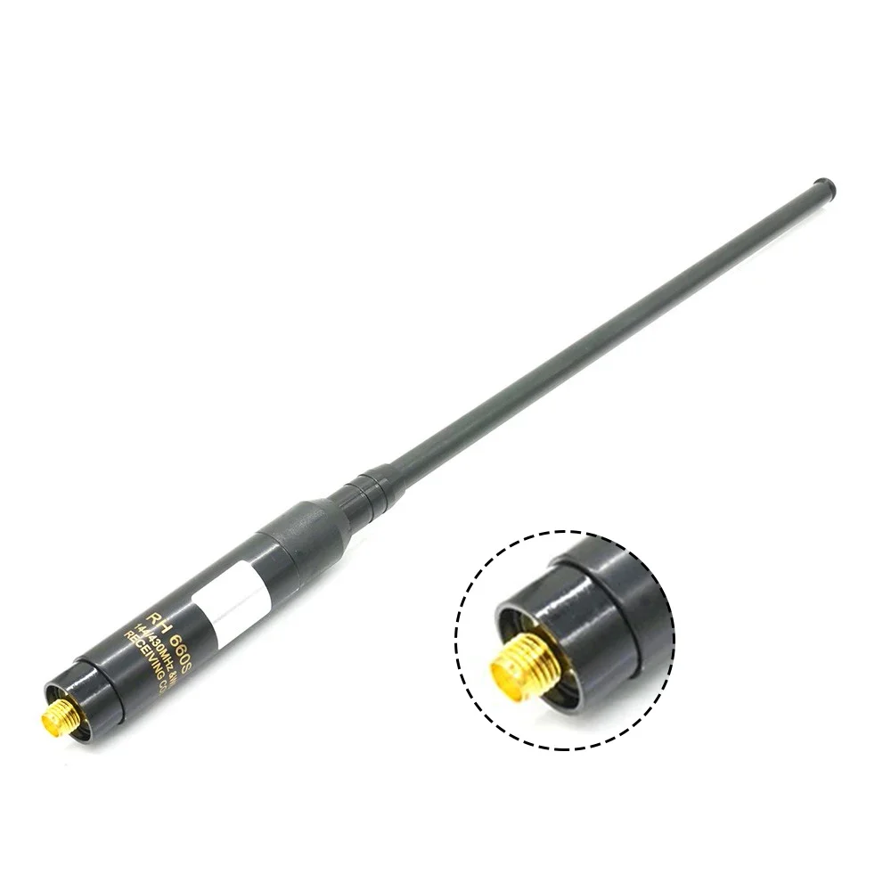 RH660S SMA Female/SMA Male/BNC High Gain Dual 144/430MHz Telescopic Antenna For Baofeng UV-5R BF-888S UV-82 UV-9R Walkie-talkie