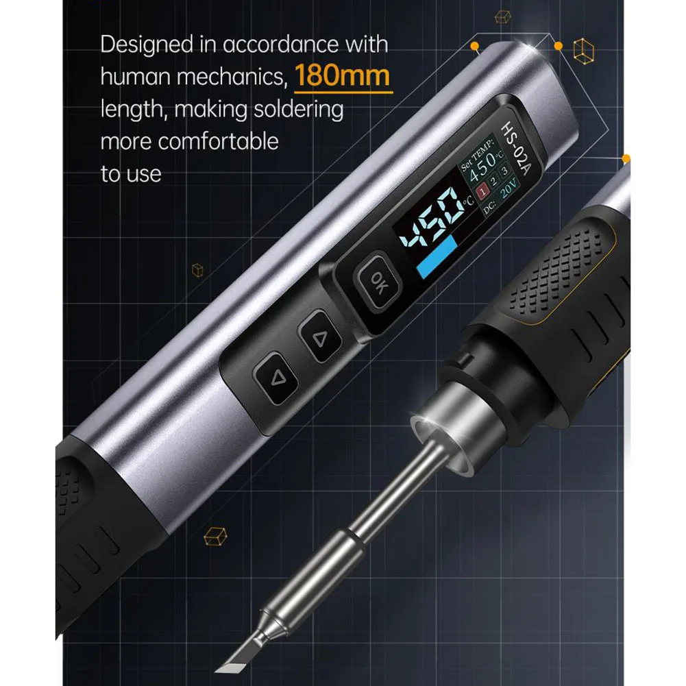 HS-02A Soldering Iron Soldering Rework Station PD100W Portable Repair Tool Electric Soldering Irons Accessories