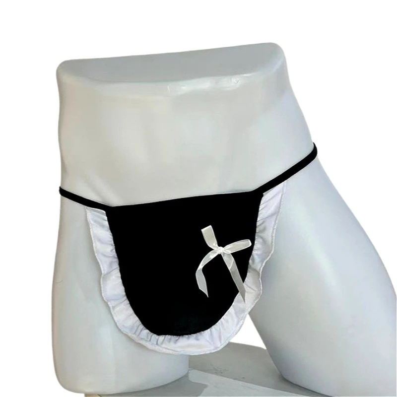 

Maid Style Sexy Lingerie for Men Temptation Mens Thong Sexy Man Gay Underwear T-Panties Erotic Hombre Male Lingerie Tanga String