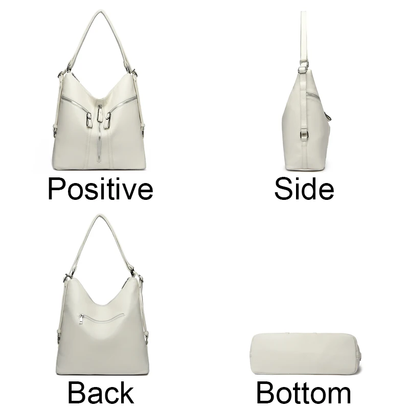 Fashion 3IN1 Women Shoulder Bag Fashion PU Leather Messenger Bag Designer Purse Large Capacity Handbag Travel Bag sac ร main