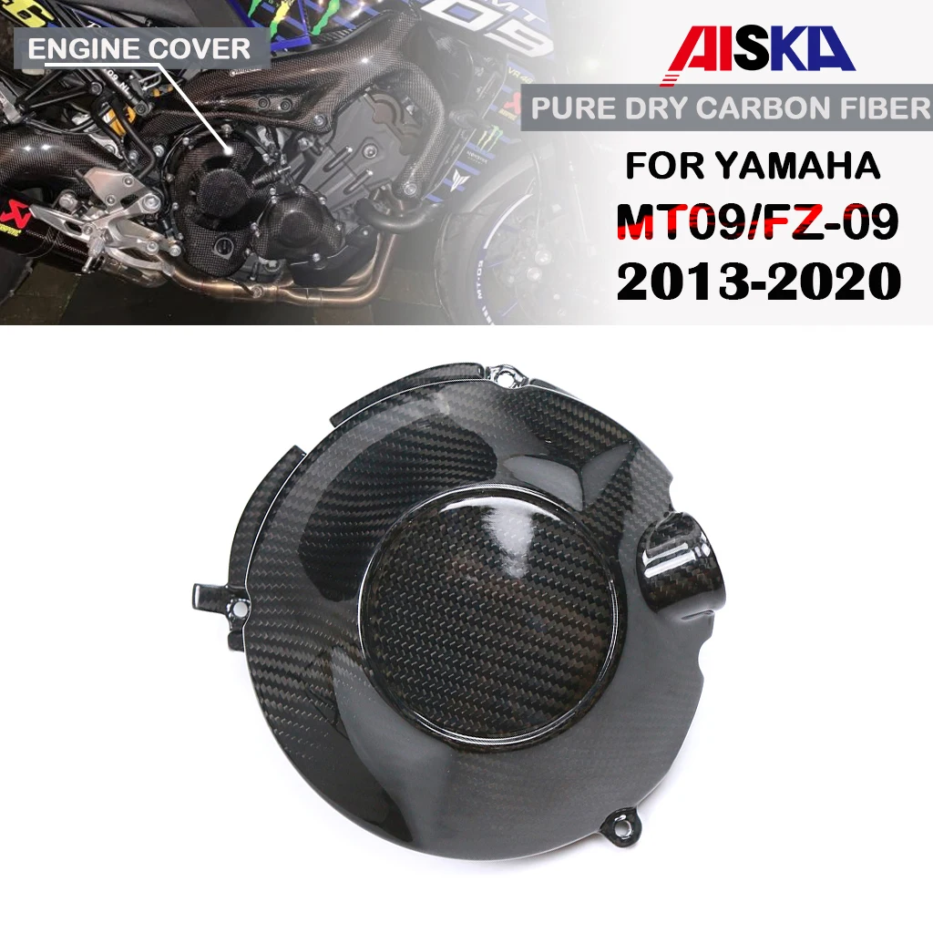 

Motorcycle Accessories Clutch Engine Covers Guard Fairing Kit Dry Carbon Fiber For Yamaha MT09 FZ09 2013-2020 2017 2018 2019