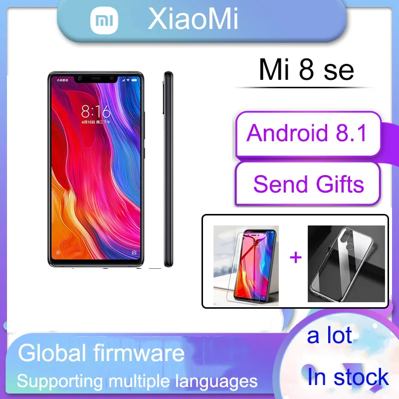 xiaomi mi 8se smartphone celular snapdragon 710 3120 mah carregamento rapido 18w cor aleatoria com telefone presenteado 6g 128g 01