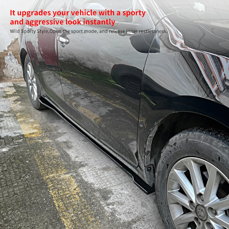 

Автомобильная модифицированная новая регулируемая боковая юбка, сплиттер, спойлер, рокер для губ, удлинитель кузова, комплект крылышек для Toyota Camry 2012-2017