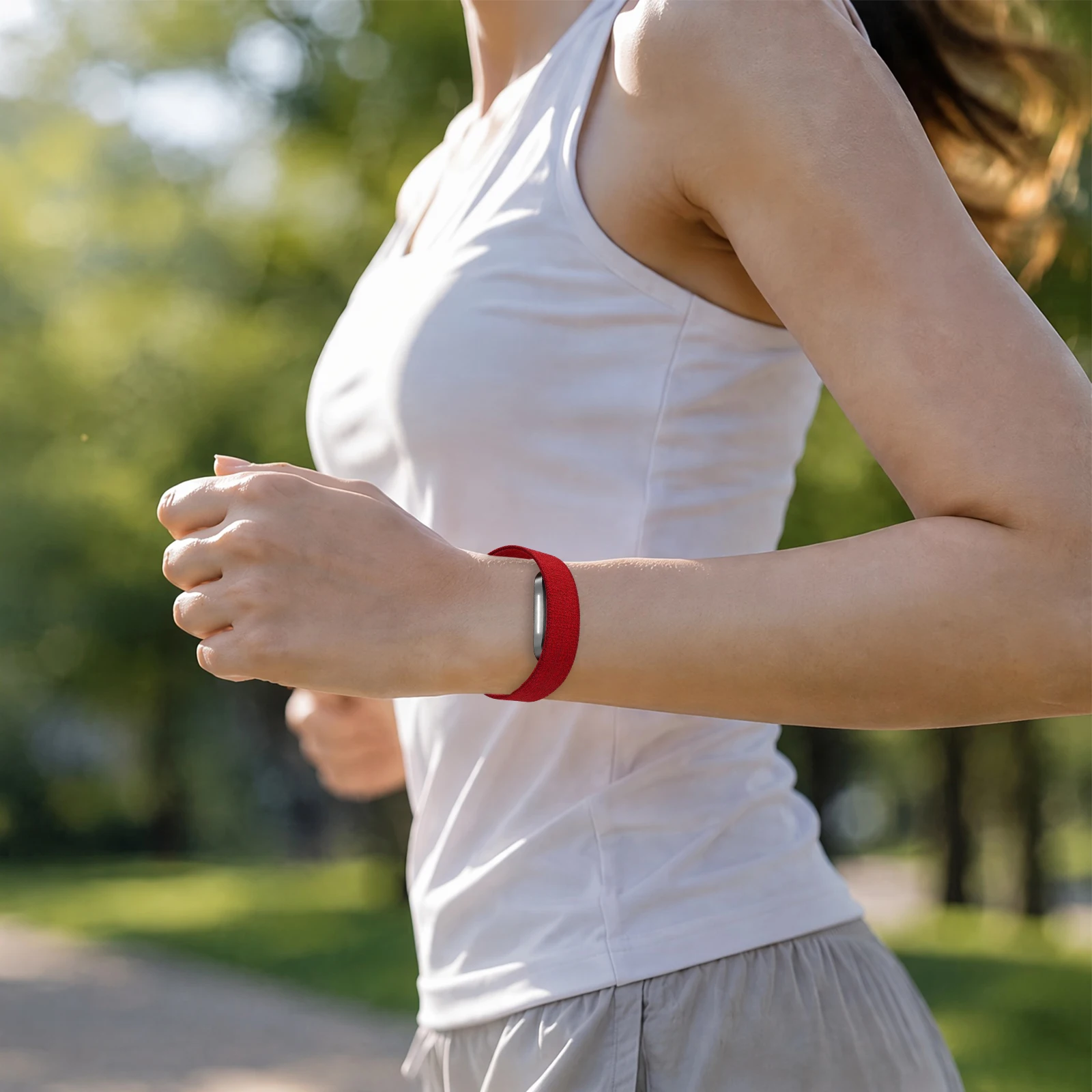 Universal Fit Nylon Band for Hume Band 2.0 Braided Adjustable Sweat-wicking Quick-dry Wristband Sleep Tracking