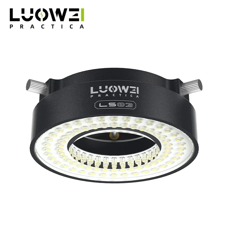 

LUOWEI LS03 Кольцевой светильник для микроскопа 72 светодиодных бусин с питанием от USB Регулируемая яркость 80 мм для стереомикроскопов Источник света