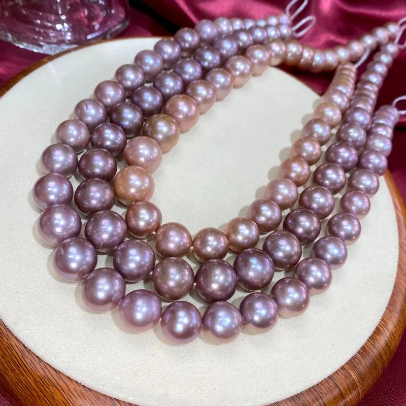 

Ожерелье из натурального золотого жемчуга, 12-15 мм, элегантные украшения 666AA