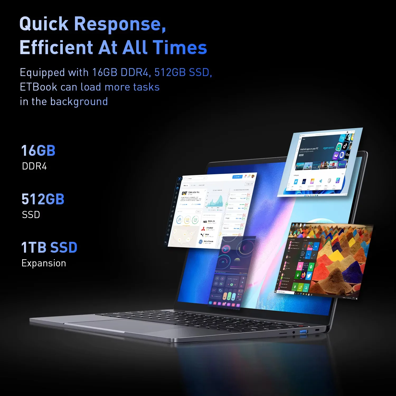 에이서 가젯 e10 ET북 게이밍 노트북 인텔 노트북 코어 i5-12450H 16GB 램 512GB SSD 컴퓨터 14인치 2K IPS WiFi6 윈도우 11 노트북