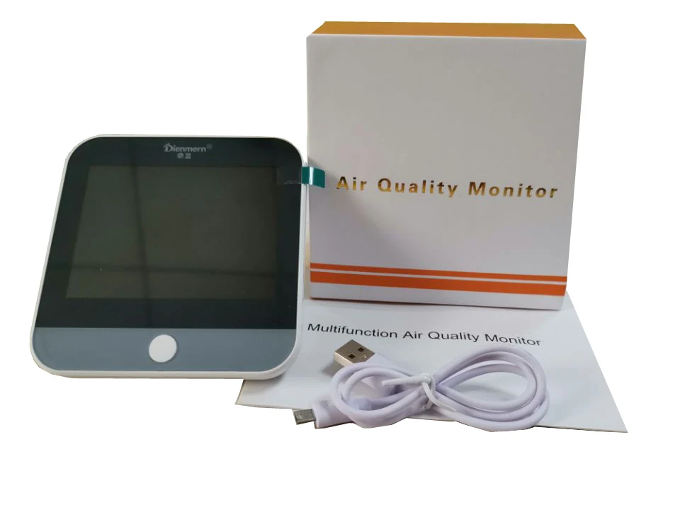 Dienmern DM306B Portable Smart Air Quality Detector High Sensitivity PM2.5 Gas Monitor with AQI Formaldehyde Laser Sensor
