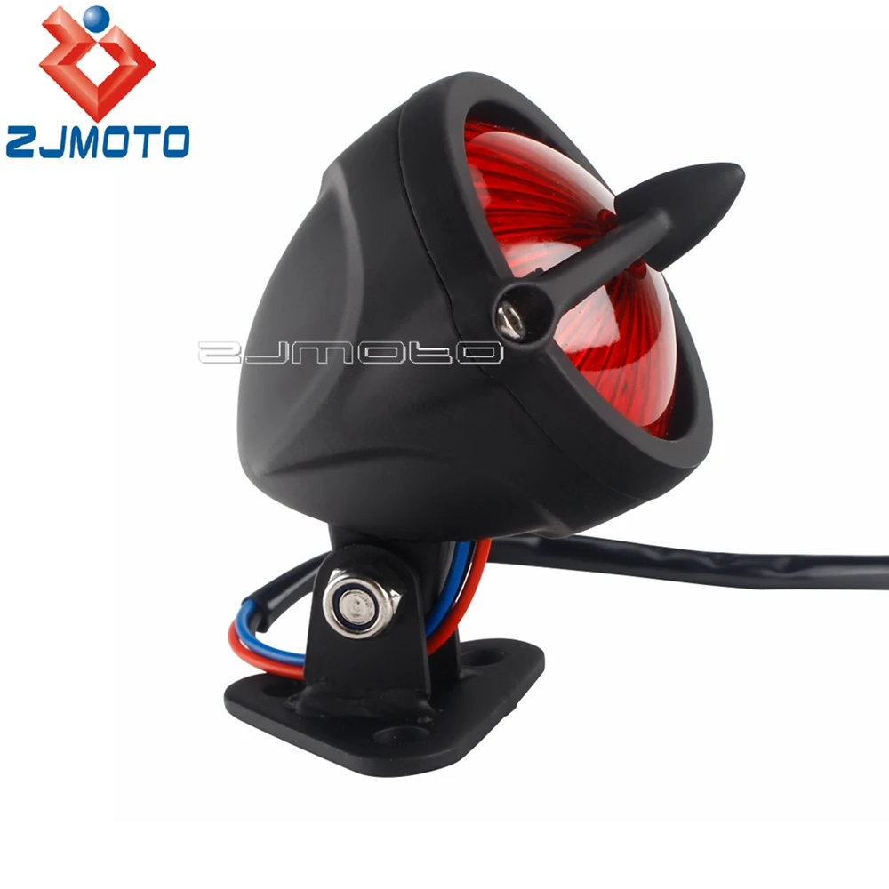 Motorcycle Retro LED Tail Light For Harley Honda Yamaha Suzuki Cafe Racer Chopper Custom Mini Brake Stop Rear Light Taillight