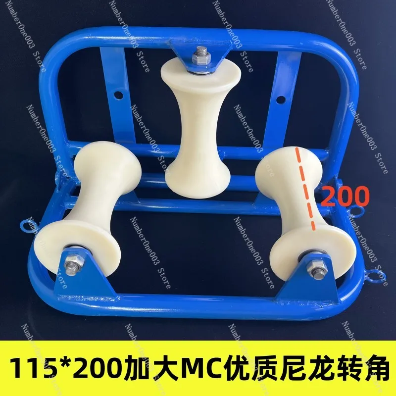 Cable Pay-off Pulley, Corner Straight Running, Wellhead Nozzle Bridge, Flat Plate Seat And Hang Pulley, Nylon Power