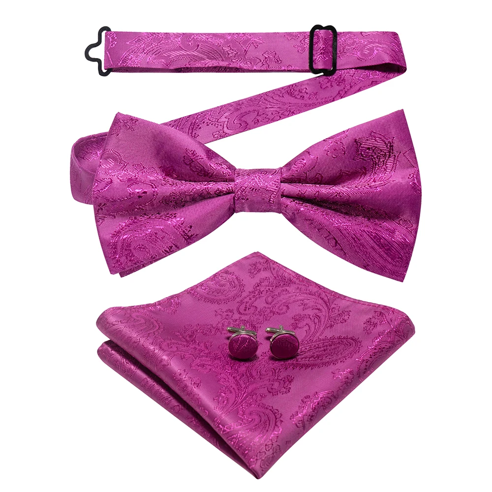 East epische neue Mode blau grün Paisley Fliege Set für Männer weiche Taschentuch Qualität Manschetten knopf Herren Accessoire Hochzeits geschenk – Detail 7