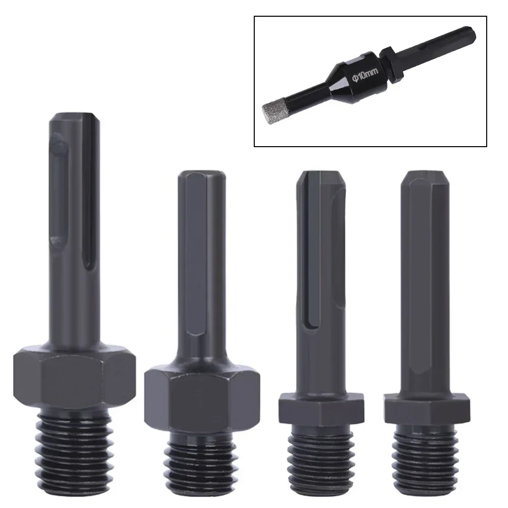 M16 Thread To SDS Triangular Hex Arbor SDS-Plus Shank Adapt For Diamond Core Bits Hole Saw Fitted On Hammer Electric Drill