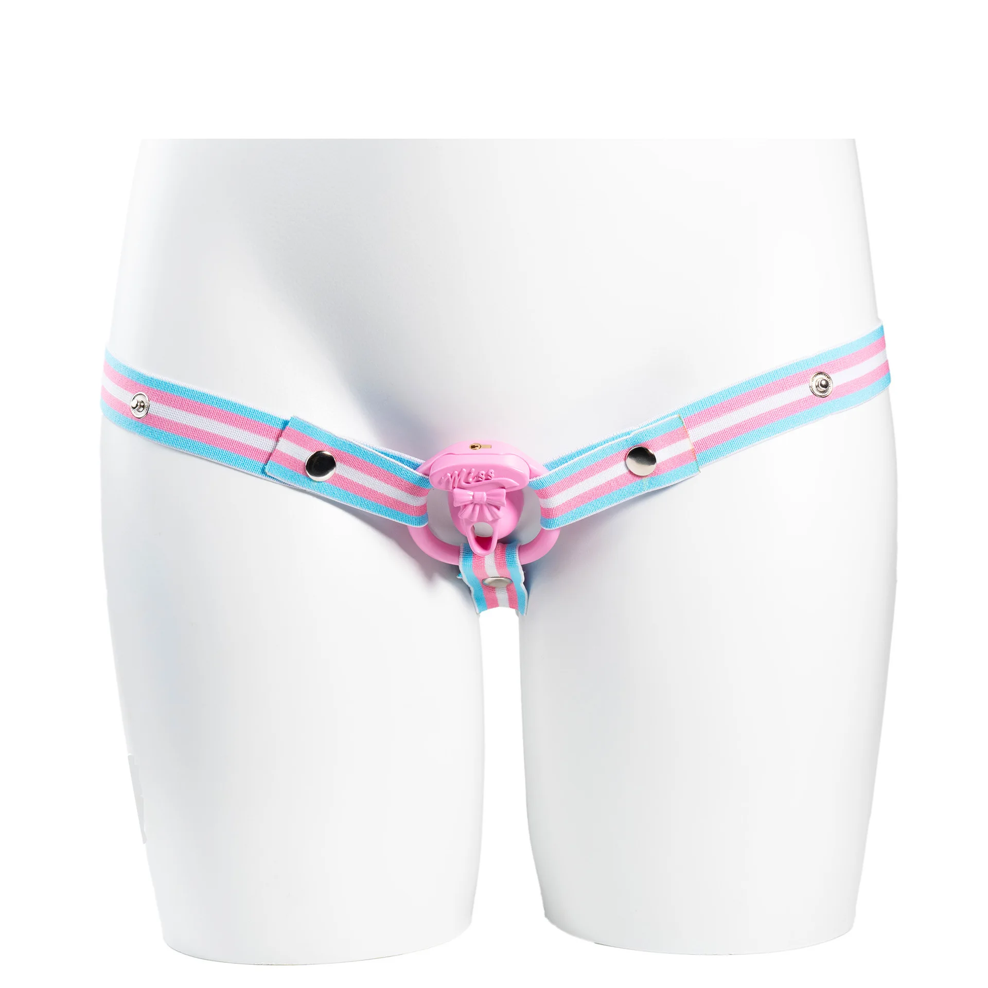 Ceinture de chasteté colorée et ajustable avec clip élastique, clip de chasteté pour homme, ceinture auxiliaire avec verrou CB, accessoire BDSM pour hommes._voghion.com