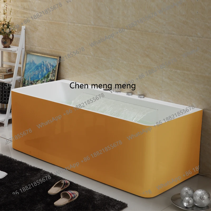 

Small household bathtub, rectangular bathtub household small size, creative