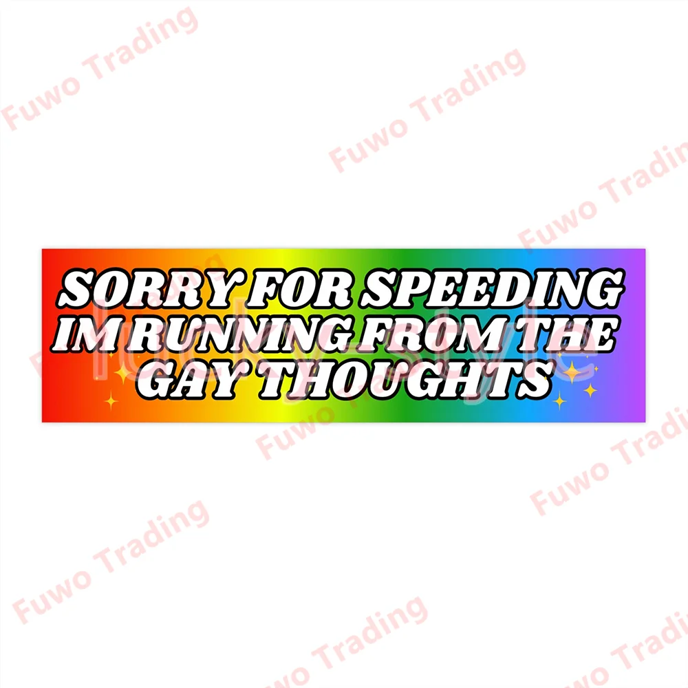 

Креативная автомобильная наклейка Speeding IM Running From The Gay для автомобиля, мотоциклетный гоночный шлем, ноутбук, багажник, кузов, окно автомобиля, доска для серфинга