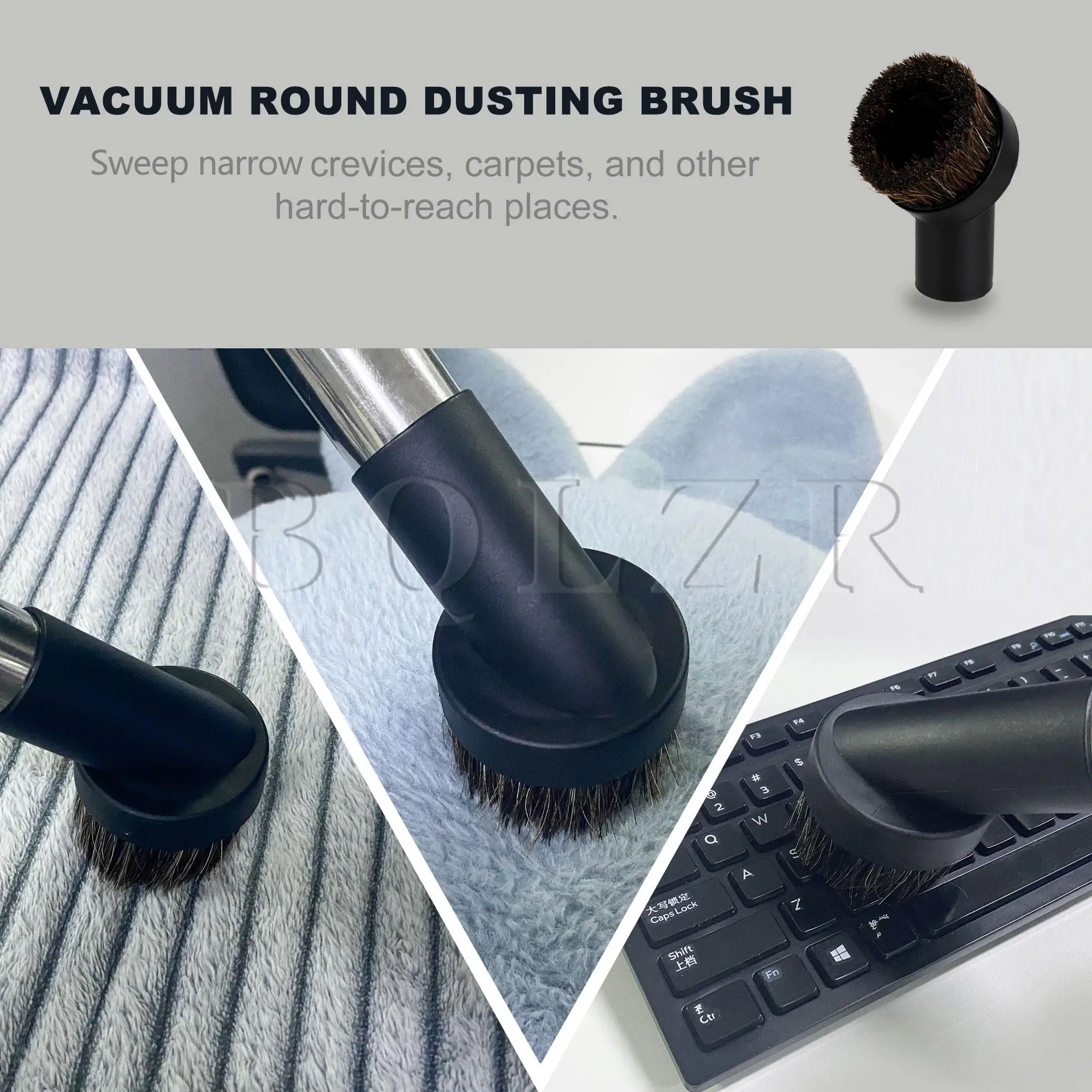 BQLZR 32mm Wet Dry Vacuum Round Soft Brush with 1.38