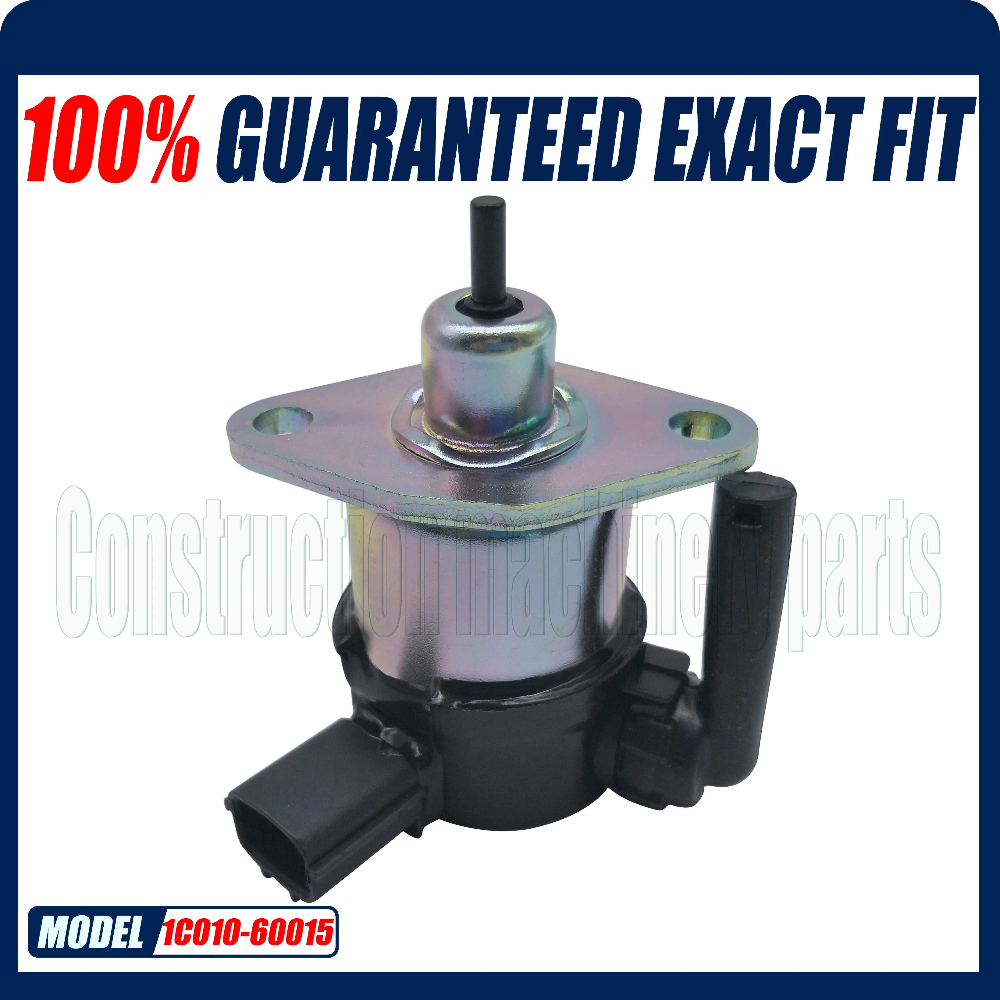 Fuel Shutoff Solenoid For 6680749 Bobcat A300, T250, T300, S300  Kubota KX080-3, SVL90, M95, M105, M6800, M9540, V3300, V3600,1C