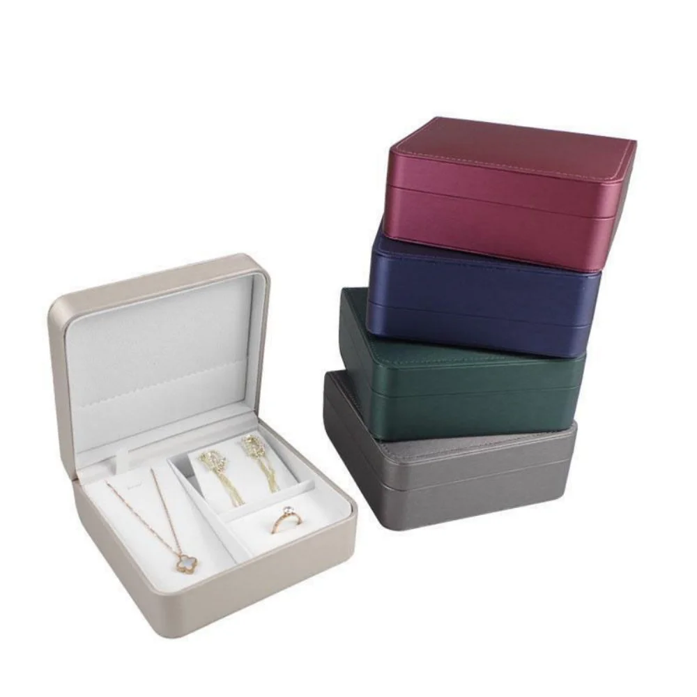 

Rings Bracelets Organizer Spacious 3pcs Jewelry Organizer Necklaces Storage Case High-Quality Jewelry Box Set For Birthday