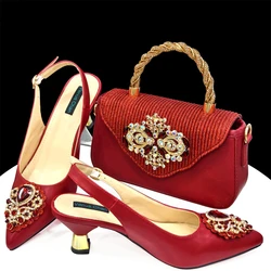 Doershow fashion Women Shoes and Bags To Match Set Italy Party Pumps Italian Matching Shoe and Bag Set for Party shoes!  HAS1-22